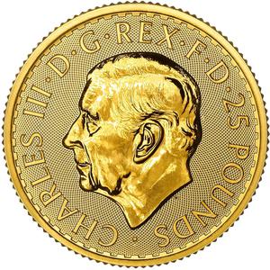 United Kingdom / Gold Quarter Ounce 2024 Britannia, Bullion - obverse photo