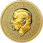 United Kingdom / Gold Quarter Ounce 2024 Britannia, Bullion - obverse photo