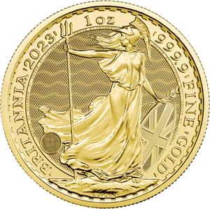 United Kingdom / Gold Ounce 2023 Britannia, Coronation - reverse photo