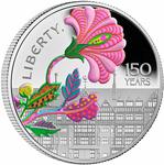 United Kingdom / Five Pounds 2025 Liberty Store / Silver Proof FDC - reverse photo