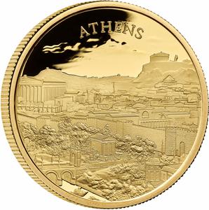 United Kingdom / Gold Ounce 2025 City Views - Athens - reverse photo