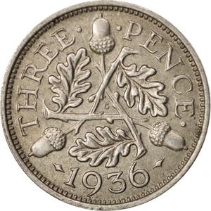 United Kingdom / Threepence 1936 (Circulating) - reverse photo