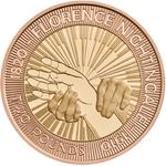 United Kingdom / Two Pounds 2010 Florence Nightingale / Gold Proof FDC - reverse photo