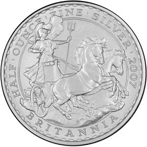 United Kingdom / Silver Half Ounce 2007 Britannia - Charioteer - reverse photo