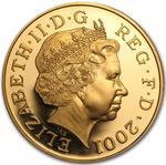 United Kingdom / Five Pounds 2001 Queen Victoria / Gold Proof FDC - obverse photo
