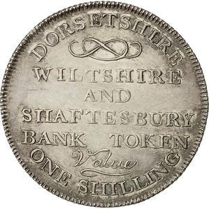 United Kingdom / One Shilling Token 1811 Wiltshire and Shaftesbury Bank - reverse photo