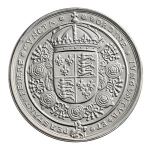 United Kingdom / Silver Two Ounces - Great Seals of the Realm - King Henry VIII - reverse photo