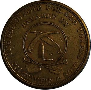 United Kingdom / Penny Token 1813 Withymore Griffin - reverse photo