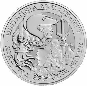 United Kingdom / Silver Ounce 2025 Britannia and Liberty - reverse photo