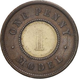 United Kingdom / Model Penny 1844 - reverse photo