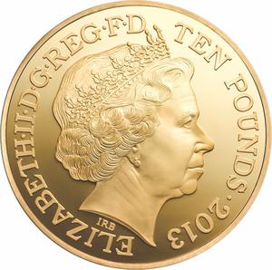 United Kingdom / Gold Five Ounces 2013 Coronation Anniversary - obverse photo