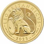 Gold Quarter Ounce 2025 British Lion: Photo British Lion 2025 UK 1/4oz Gold Bullion Coin / thumbnail