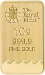 Gold Ten Grams Bar - Britannia, Series 2: Photo Britannia 10g Gold Bullion Minted Bar / thumbnail
