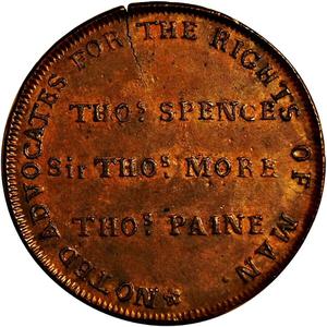 United Kingdom / Halfpenny Token Thomas Spence - reverse photo