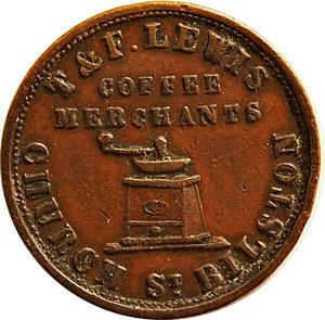 United Kingdom / Farthing Token Staffordshire Bilston - reverse photo