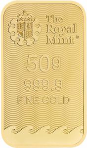United Kingdom / Gold Fifty Grams Bar - Britannia, Series 2 - reverse photo