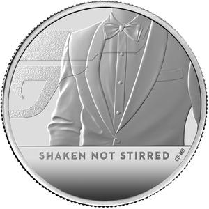 United Kingdom / Silver Ounce 2020 James Bond, Shaken not Stirred - reverse photo