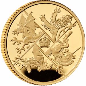 United Kingdom / Gold Quarter Ounce 2025 The Four Nations - reverse photo