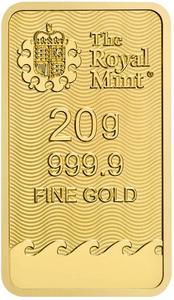 United Kingdom / Gold Twenty Grams Bar - Britannia, Series 2 - reverse photo