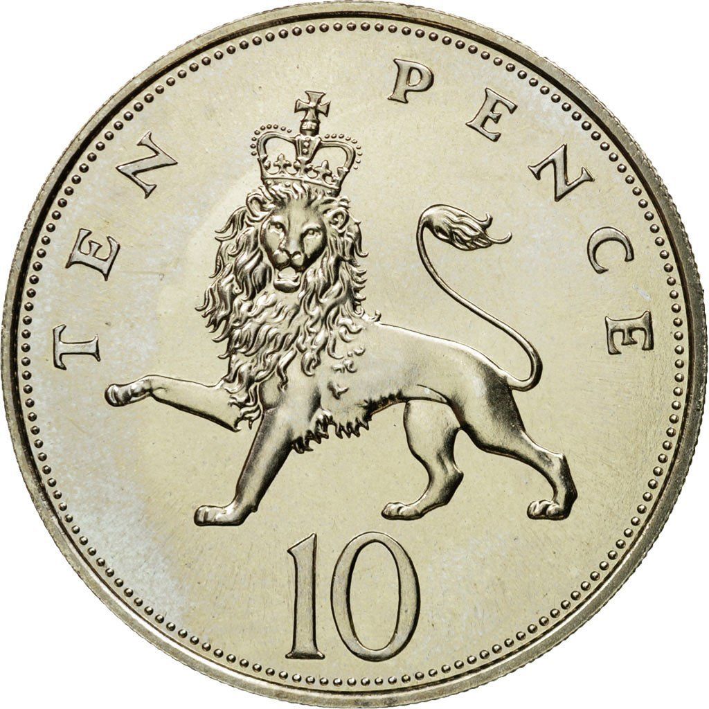 Ten Pence Large Coin Type From United Kingdom Online Coin Club