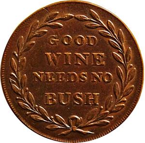 United Kingdom / Farthing Token Barret's Tea House - reverse photo
