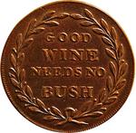 Farthing Token Barret's Tea House: Photo Coin, United Kingdom, Halfpenny Token 1796 Middlesex Political / thumbnail