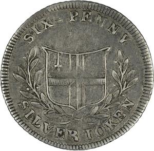 United Kingdom / Sixpence Silver Token 1811 Charing Cross - reverse photo