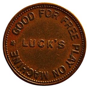 United Kingdom / London Luck Novelty Company Token - reverse photo