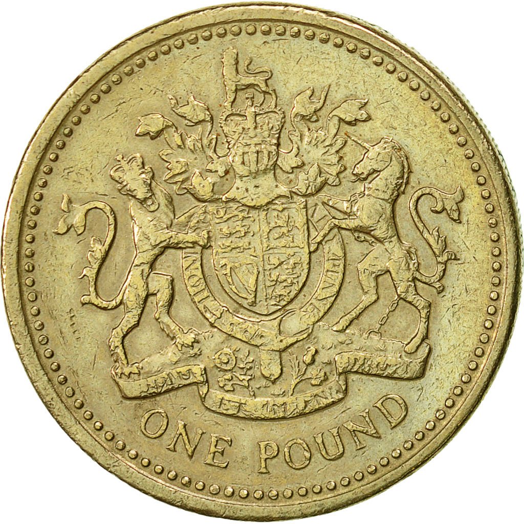 One Pound 1983 Royal Arms Coin From United Kingdom Online Coin Club