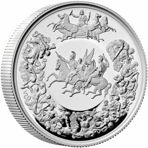 United Kingdom / Silver Two Ounces 2025 Waterloo Medal - reverse photo