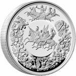 United Kingdom / Silver Two Ounces 2025 Waterloo Medal - reverse photo