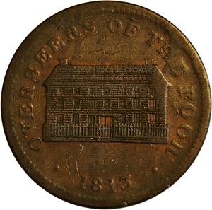 United Kingdom / Penny Token 1813 Sheffield Overseers of the Poor - reverse photo