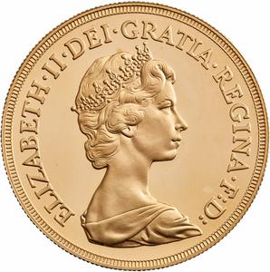 United Kingdom / Five Sovereigns 1980 (Proof only) - obverse photo