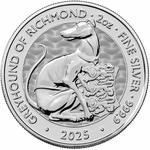 United Kingdom / Silver Two Ounces 2025 Royal Tudor Beasts - Greyhound of Richmond, Bullion - reverse photo