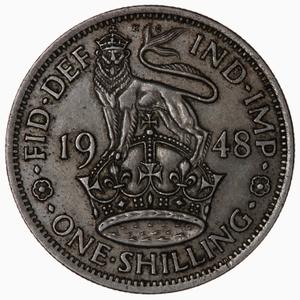 United Kingdom / Shilling 1948 English - reverse photo