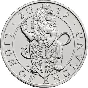 United Kingdom / Five Pounds 2019 Queen's Beasts - Lion of England - reverse photo