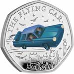 United Kingdom / Fifty Pence 2025 Harry Potter - The Flying Car / Silver Proof FDC - reverse photo
