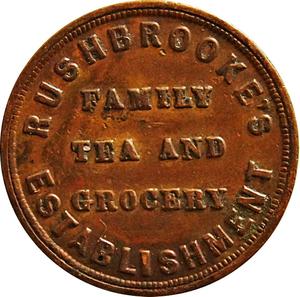 United Kingdom / Farthing Token 1844 Staffordshire Willenhall - obverse photo