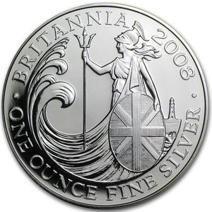 United Kingdom / Silver Ounce 2008 Britannia - reverse photo