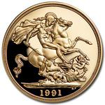 United Kingdom / Double Sovereign 1991 (Proof only) - reverse photo