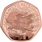United Kingdom / Fifty Pence 2025 Harry Potter - Patronus / Gold Proof FDC - reverse photo