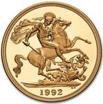 United Kingdom / Double Sovereign 1992 (Proof only) - reverse photo