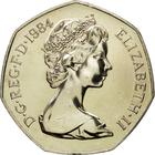 Fifty Pence (Large): Photo Coin, Great Britain, Elizabeth II, 50 Pence, 1984