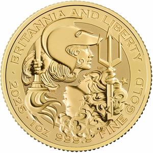 United Kingdom / Gold Ounce 2025 Britannia and Liberty - reverse photo