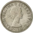 Sixpence 1957: Photo Great Britain, Elizabeth II, 6 Pence, 1957 / thumbnail