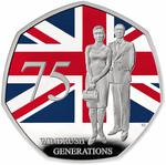 United Kingdom / Fifty Pence 2023 Windrush Generation / Silver Proof Coloured - reverse photo