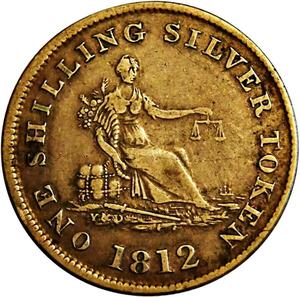 United Kingdom / Shilling Token 1812 Cheshire Stockport - reverse photo