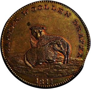 United Kingdom / Penny Token 1811 Norwich John Barker - obverse photo