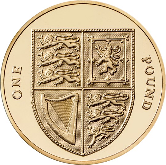 One Pound 2016 Shield mint Sets Only Coin From United Kingdom 
