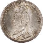 Threepence, Second Design: Photo Great Britain 1891 3 Pence